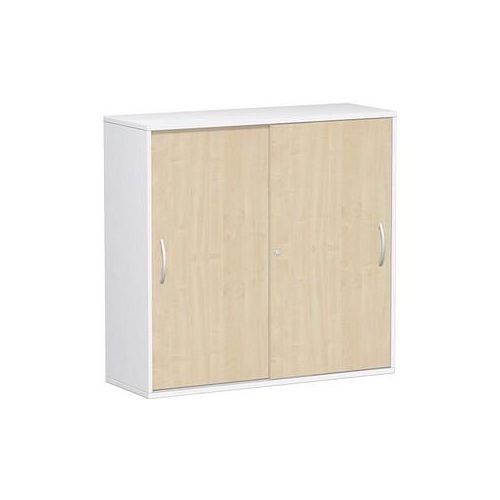 4038933487137 - Schiebetürenschrank Flex S-312353-AW weiß ahorn 2 Fachböden 1200 x 425 x 1182 cm