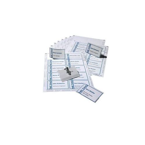 4005546800226 - DURABLE Namensschilder Namensschilder-Set Kombiklemme 9 cm x 54 cm Hartfolie Transparent