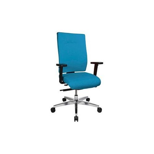 4014296559711 - Bürostuhl Sitness 70 PS79BH W58 Stoff blau Gestell alu