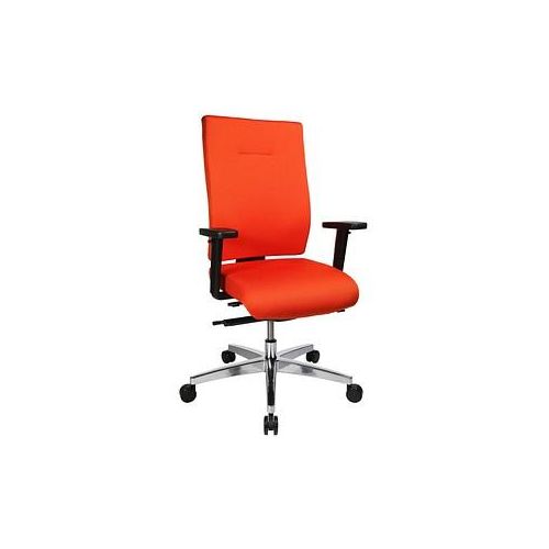 4014296559681 - Bürostuhl Sitness 70 PS79BH W54 Stoff orange Gestell alu