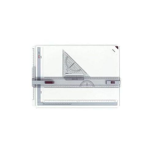 4006856522426 - rotring Schnell-Zeichenplatte rapid A3 aus schlagfestem Kunststoff Parallel-Zeichenschiene mit (S0213910)