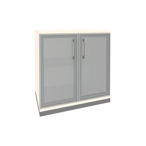 4260672331857 - fm Aktenschrank Oldenburg 4260672331857 weiß Acrylglas satiniert 1 Fachboden 800 x 442 x 781 cm