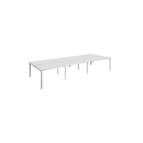 3660141254952 - Doppelschreibtisch easyDesk B6P80X1201313 75cm (H) 360cmx166cm (BxT) rechteckig weiß   Weiß 3660141254952 PAPERFLOW