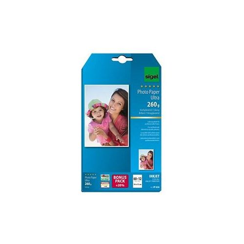 4004360997549 - Fotopapier Ultra IP 656 10x15cm für Inkjet 260g superweiß hochglänzend einseitig bedruckbar 4004360997549 72 Blatt