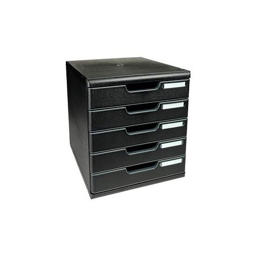 9002493422728 - Schubladenbox Modulo 301414D schwarz schwarz 5 Schubladen geschlossen 9002493422728 301414D