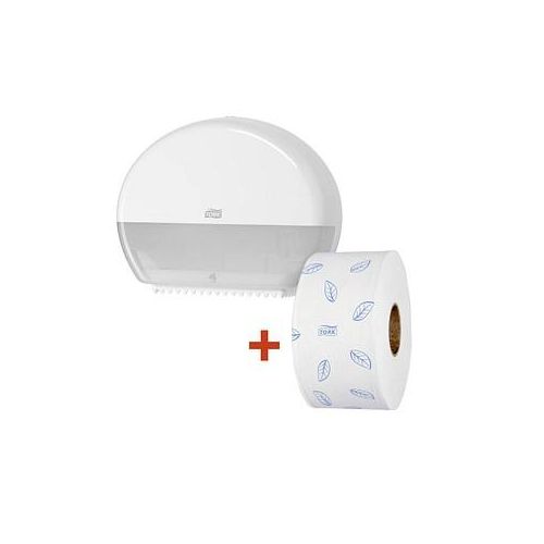 7322540356120 - Starterpack 955000 Toilettenpapierspender Mini-Jumbo weiß + Mini-Jumbo Rolle 7322540356120 955000