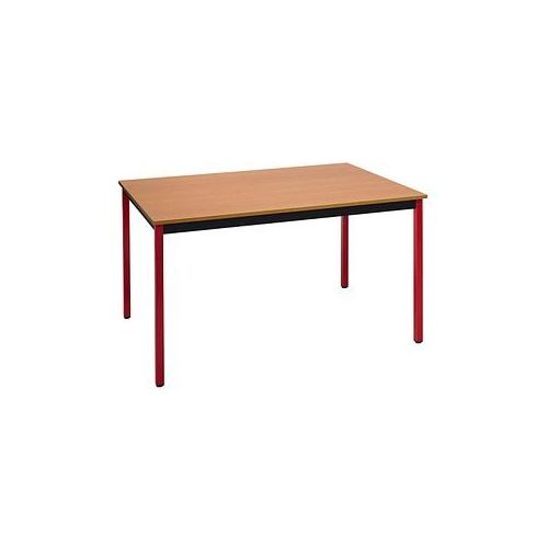 3700245510230 - Schreibtisch 126RHR 74cm (H) 120x60cm (BxT) rechteckig buche   rot 3700245510230 SODEMATUB