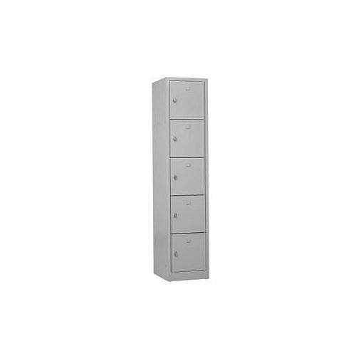 4260090177983 - Schließfachschrank 110079 Metall 1 Abteil mit 5 Fächern abschließbar (Schloss separat erhältlich) 41x190cm (BxH) lichtg 426