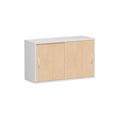 4038933486994 - Schiebetürenschrank Flex S-312153-BL lichtgrau buche 1 Fachboden 1200 x 425 x 720 cm