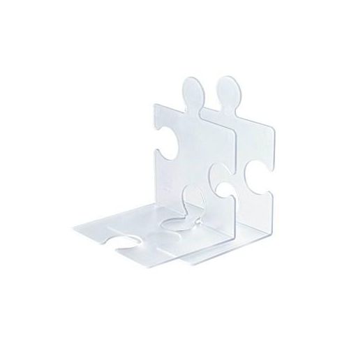 4012473921214 - Buchstützen Han Buchstütze Puzzle klar2St 123 x 142 x 171 cm transparent