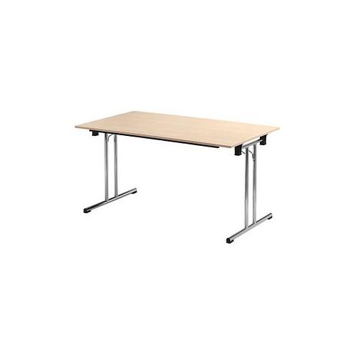 3700245507872 - Schreibtisch TPCH167E 74cm (H) 160x70cm (BxT) rechteckig ahorn   chrom 3700245507872 SODEMATUB