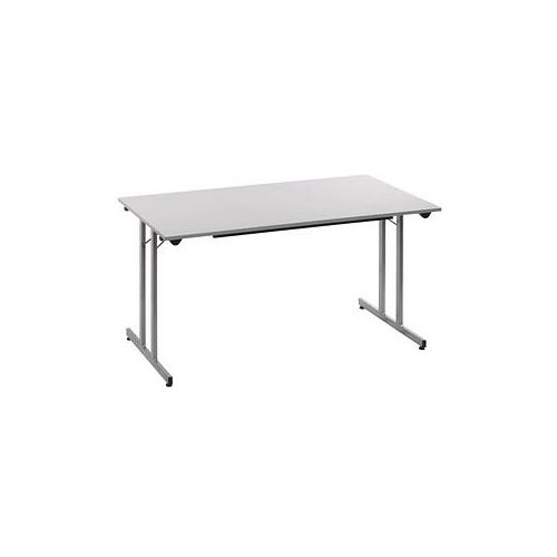 3700245507704 - Schreibtisch TPMU127GA 74cm (H) 120x70cm (BxT) rechteckig grau   Silber 3700245507704 SODEMATUB