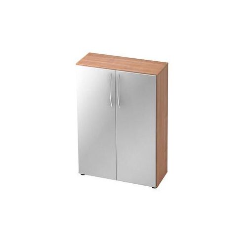 4032062014097 - HAMMERBACHER Aktenschrank Altus V4550 N S BM nussbaum silber 2 Fachböden 800 x 330 x 1144 cm