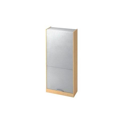 4032062130186 - HAMMERBACHER Akandia Rollladenschrank ahorn silber 4 Fachböden 900 x 400 x 2004 cm