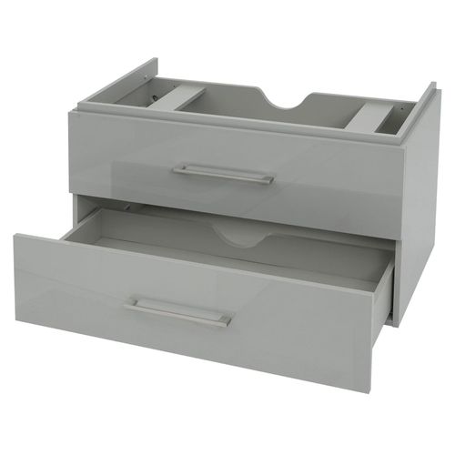 4057651395333 - Premium Waschbeckenunterschrank MCW-D16 Waschtischunterschrank Waschtisch Badmöbel hochglanz 90cm ~ grau 4057651395333 - Premium Waschbeckenunterschrank MCW-D16 Waschtischunterschrank Waschtisch Badmöbel hochglanz 90cm ~ grau