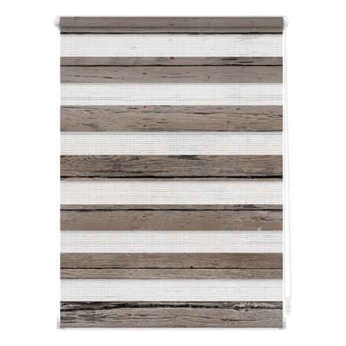 4250434140186 - Lichtblick Duo Rollo Klemmfix ohne Bohren blickdicht Bretter-Vintage 4250434140186 - Lichtblick Duo Rollo Klemmfix ohne Bohren blickdicht Bretter-Vintage
