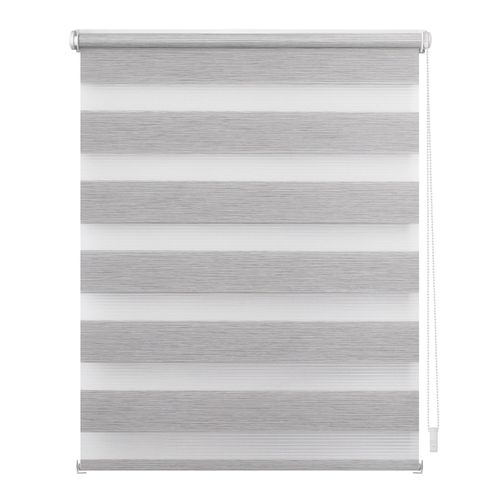 4250434155012 - Doppelrollo ORIGINAL Duo Rollo Klemmfix ohne Bohren meliert Rollos Gr 150 cm stufenlos positionierbar 100 cm grau (hellgrau weiß) Doppelrollos 4250434155012 - Doppelrollo ORIGINAL Duo Rollo Klemmfix ohne Bohren meliert Rollos Gr 150 cm stufenlos positionierbar 100 cm grau (hellgrau weiß) Doppelrollos