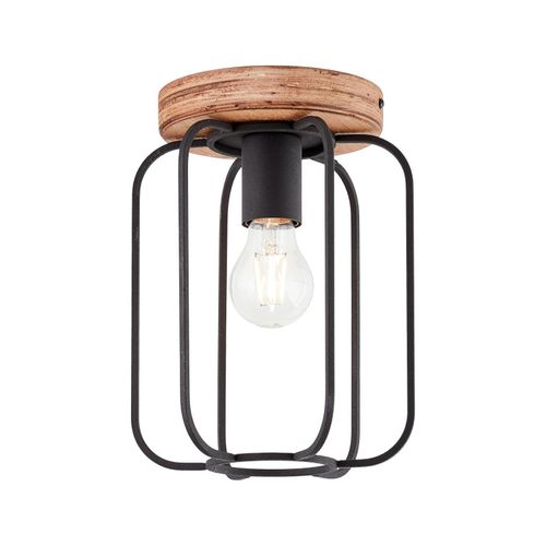 4004353395314 - Lampe Tosh Deckenleuchte 20cm antik holz schwarz korund 1x A60 E27 40W Holz aus nachhaltiger Waldwirtschaft (fsc) - braun - Brilliant 4004353395314 - Lampe Tosh Deckenleuchte 20cm antik holz schwarz korund 1x A60 E27 40W Holz aus nachhaltiger Waldwirtschaft (fsc) - braun - Brilliant