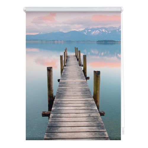 4250434139029 - Seitenzugrollo ORIGINAL Rollo Klemmfix ohne Bohren Verdunkelung Steg Abendstimmung Rollos Gr 150 cm stufenlos positionierbar 120 cm blau (blau braun weiß) Verdunkelungsrollos 4250434139029 - Seitenzugrollo ORIGINAL Rollo Klemmfix ohne Bohren Verdunkelung Steg Abendstimmung Rollos Gr 150 cm stufenlos positionierbar 120 cm blau (blau braun weiß) Verdunkelungsrollos