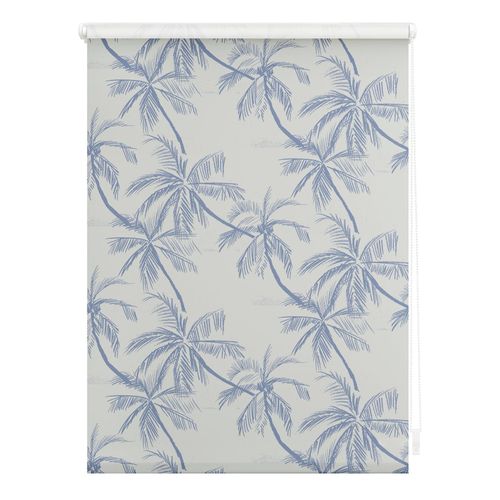 4251369826633 - Seitenzugrollo ORIGINAL Rollo Klemmfix ohne Bohren blickdicht Blueprint Palms - Blau Rollos Gr 150 cm stufenlos positionierbar 100 cm blau (blau weiß) Kinder Kinderzimmer-Rollos 4251369826633 - Seitenzugrollo ORIGINAL Rollo Klemmfix ohne Bohren blickdicht Blueprint Palms - Blau Rollos Gr 150 cm stufenlos positionierbar 100 cm blau (blau weiß) Kinder Kinderzimmer-Rollos