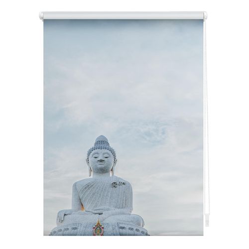 4250434137919 - Seitenzugrollo ORIGINAL Rollo Klemmfix ohne Bohren blickdicht Buddah - Hellblau Rollos Gr 150 cm stufenlos positionierbar 45 cm blau (hellblau weiß) Kinder Kinderzimmer-Rollos 4250434137919 - Seitenzugrollo ORIGINAL Rollo Klemmfix ohne Bohren blickdicht Buddah - Hellblau Rollos Gr 150 cm stufenlos positionierbar 45 cm blau (hellblau weiß) Kinder Kinderzimmer-Rollos