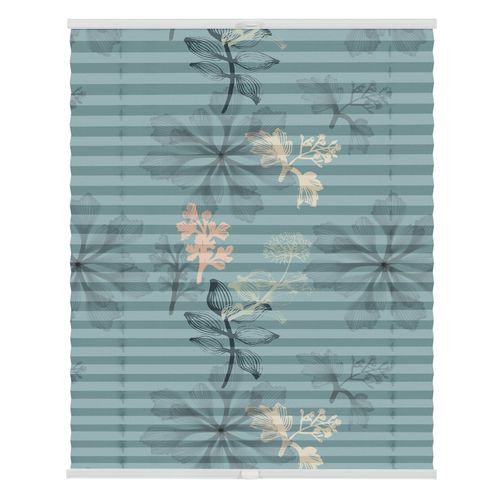 4251369828958 - Plissee ORIGINAL Plissee Klemmfix ohne Bohren blickdicht Aqua Floral - Blau blau (blau weiß weiß) Plissees Kinder 130cm zweiseitig verschiebbar 70cm Obermaterial 100% Polyester B70cm H130cm 4251369828958 - Plissee ORIGINAL Plissee Klemmfix ohne Bohren blickdicht Aqua Floral - Blau blau (blau weiß weiß) Plissees Kinder 130cm zweiseitig verschiebbar 70cm Obermaterial 100% Polyester B70cm H130cm