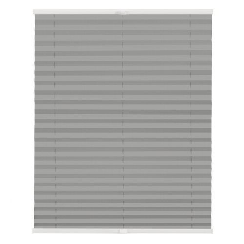 4251369806505 - Lichtblick Plissee Klemmfix ohne Bohren verspannt blickdicht - Grau 4251369806505 - Lichtblick Plissee Klemmfix ohne Bohren verspannt blickdicht - Grau