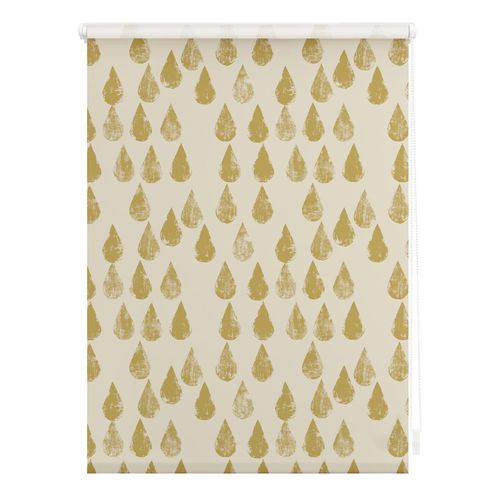 4251369827418 - Seitenzugrollo ORIGINAL Rollo Klemmfix ohne Bohren Verdunkelung Golden Drops - Gold Rollos Gr 150 cm stufenlos positionierbar 60 cm goldfarben (goldfarben weiß) Kinder Kinderzimmer-Rollos 4251369827418 - Seitenzugrollo ORIGINAL Rollo Klemmfix ohne Bohren Verdunkelung Golden Drops - Gold Rollos Gr 150 cm stufenlos positionierbar 60 cm goldfarben (goldfarben weiß) Kinder Kinderzimmer-Rollos