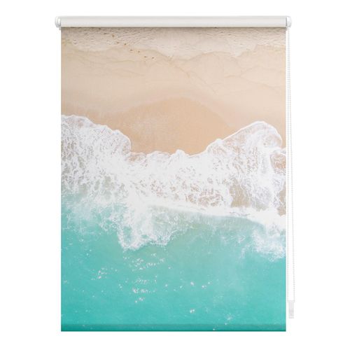 4250434138299 - Seitenzugrollo ORIGINAL Rollo Klemmfix ohne Bohren blickdicht The Beach - Türkis Beige Rollos Gr 150 cm stufenlos positionierbar 80 cm blau (türkis beige weiß) Kinder Kinderzimmer-Rollos 4250434138299 - Seitenzugrollo ORIGINAL Rollo Klemmfix ohne Bohren blickdicht The Beach - Türkis Beige Rollos Gr 150 cm stufenlos positionierbar 80 cm blau (türkis beige weiß) Kinder Kinderzimmer-Rollos