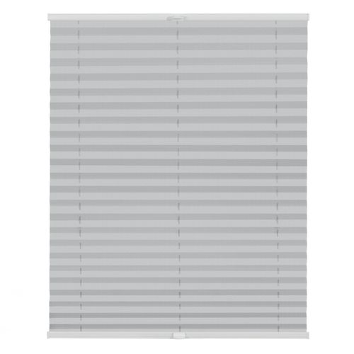 4251369816580 - Lichtblick Plissee Klemmfix ohne Bohren verspannt blickdicht Hitzeschutz - Hellgrau