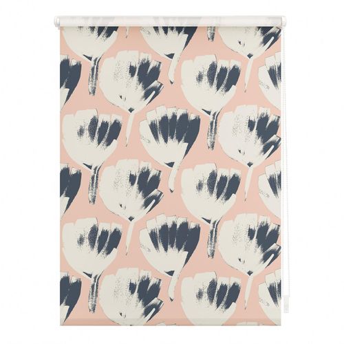 4251369828507 - Seitenzugrollo ORIGINAL Rollo Klemmfix ohne Bohren Verdunkelung Jumbo Flowers on salmon Rollos Gr 150 cm stufenlos positionierbar 120 cm rot (rot weiß) Kinder Kinderzimmer-Rollos 4251369828507 - Seitenzugrollo ORIGINAL Rollo Klemmfix ohne Bohren Verdunkelung Jumbo Flowers on salmon Rollos Gr 150 cm stufenlos positionierbar 120 cm rot (rot weiß) Kinder Kinderzimmer-Rollos