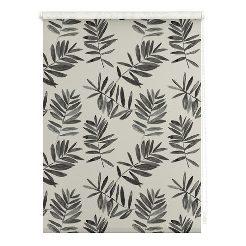 4251369827524 - Seitenzugrollo ORIGINAL Rollo Klemmfix ohne Bohren Verdunkelung Black Watercolor Branches schwarz (schwarz weiß) Rollos Kinder 150cm stufenlos positionierbar 70cm Polyester B70cm H150cm