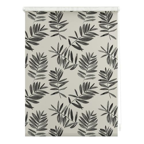 4251369826268 - Seitenzugrollo ORIGINAL Rollo Klemmfix ohne Bohren blickdicht Black Watercolor Branches schwarz (schwarz weiß) Rollos Kinder 150cm stufenlos positionierbar 80cm Polyester B80cm H150cm