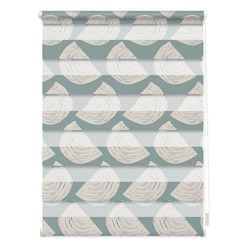 4251369825643 - Doppelrollo ORIGINAL Duo Rollo Klemmfix ohne Bohren blickdicht Moving Rainbow - Grün grün (grün weiß) Rollos 150cm stufenlos positionierbar 90cm Polyester B90cm H150cm 4251369825643 - Doppelrollo ORIGINAL Duo Rollo Klemmfix ohne Bohren blickdicht Moving Rainbow - Grün grün (grün weiß) Rollos 150cm stufenlos positionierbar 90cm Polyester B90cm H150cm
