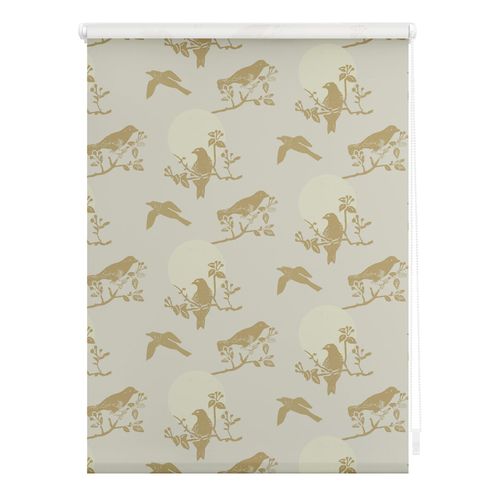4251369827081 - Seitenzugrollo ORIGINAL Rollo Klemmfix ohne Bohren blickdicht Moon Birds - Beige Rollos Gr 150 cm stufenlos positionierbar 120 cm beige (beige weiß) Kinder Kinderzimmer-Rollos 4251369827081 - Seitenzugrollo ORIGINAL Rollo Klemmfix ohne Bohren blickdicht Moon Birds - Beige Rollos Gr 150 cm stufenlos positionierbar 120 cm beige (beige weiß) Kinder Kinderzimmer-Rollos