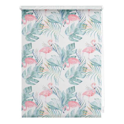 4250434138190 - Seitenzugrollo ORIGINAL Rollo Klemmfix ohne Bohren blickdicht Flamingo - Rosa Grün Rollos Gr 150 cm stufenlos positionierbar 45 cm rosa (rosa grün weiß) Kinder Kinderzimmer-Rollos 4250434138190 - Seitenzugrollo ORIGINAL Rollo Klemmfix ohne Bohren blickdicht Flamingo - Rosa Grün Rollos Gr 150 cm stufenlos positionierbar 45 cm rosa (rosa grün weiß) Kinder Kinderzimmer-Rollos