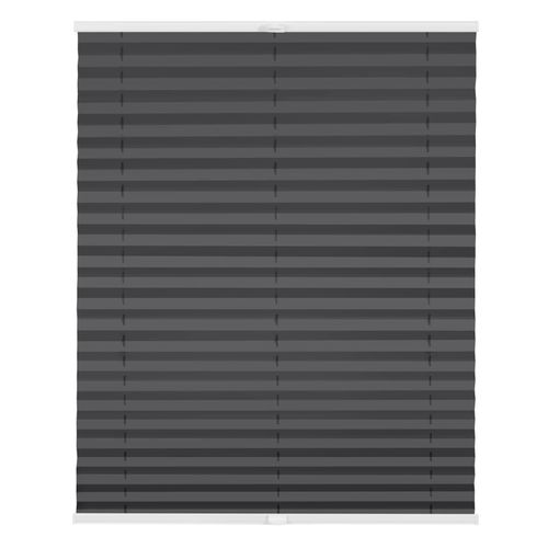 4251369812513 - Lichtblick Plissee Klemmfix ohne Bohren verspannt blickdicht Hitzeschutz - Anthrazit