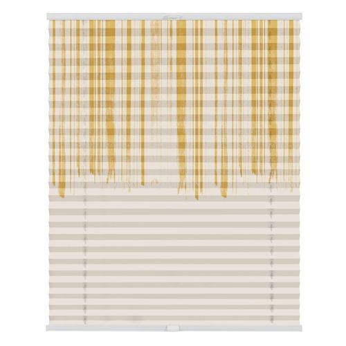 4251369829382 - Plissee ORIGINAL Plissee Klemmfix ohne Bohren blickdicht Flowing Honey - Gelb Plissees Gr 130 cm zweiseitig verschiebbar 90 cm gelb (gelb weiß weiß) Kinder Kinderzimmer-Plissees 4251369829382 - Plissee ORIGINAL Plissee Klemmfix ohne Bohren blickdicht Flowing Honey - Gelb Plissees Gr 130 cm zweiseitig verschiebbar 90 cm gelb (gelb weiß weiß) Kinder Kinderzimmer-Plissees