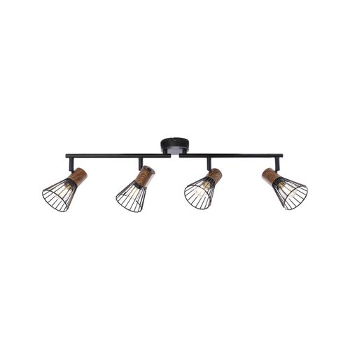 4004353326547 - BRILLIANT Lampe Manama Spotrohr 4flg holz dunkel schwarz matt 4x D45 E14 18W geeignet für Tropfenlampen (nicht enthalten) Köpfe schwenkbar Arme schwenkbar 4004353326547 - BRILLIANT Lampe Manama Spotrohr 4flg holz dunkel schwarz matt 4x D45 E14 18W geeignet für Tropfenlampen (nicht enthalten) Köpfe schwenkbar Arme schwenkbar