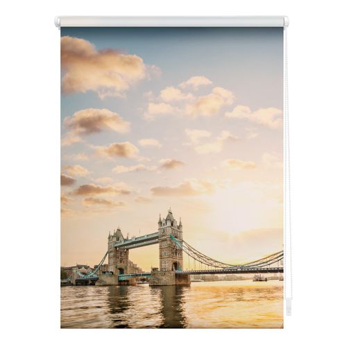 4250434121864 - Lichtblick Rollo Klemmfix ohne Bohren blickdicht Tower Bridge - Rot Weiß 4250434121864 - Lichtblick Rollo Klemmfix ohne Bohren blickdicht Tower Bridge - Rot Weiß