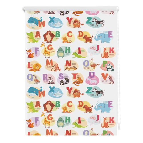 4250434124919 - Lichtblick Rollo Klemmfix ohne Bohren Verdunkelung ABC-Tafel - Bunt