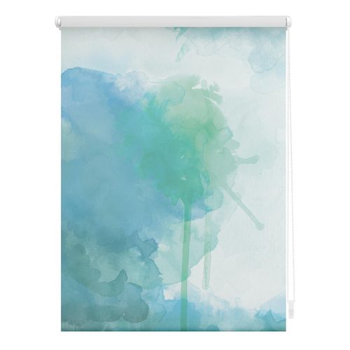 4250434119854 - Lichtblick Rollo Klemmfix ohne Bohren blickdicht Aquarell - Blau Grün 4250434119854 - Lichtblick Rollo Klemmfix ohne Bohren blickdicht Aquarell - Blau Grün