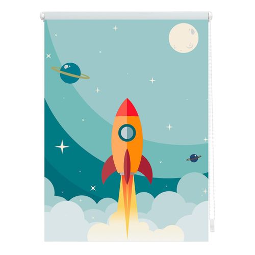 4250434125008 - Lichtblick Rollo Klemmfix ohne Bohren Verdunkelung Rakete - Blau 4250434125008 - Lichtblick Rollo Klemmfix ohne Bohren Verdunkelung Rakete - Blau