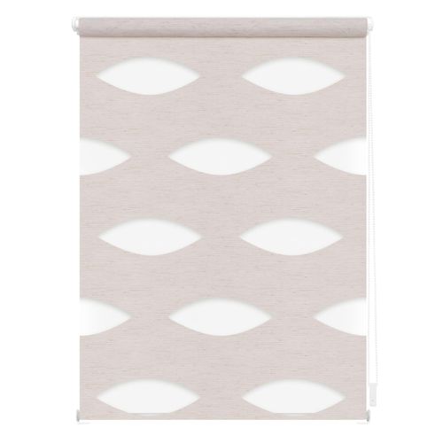 4250434127200 - Doppelrollo Duo Rollo Klemmfix Ellipse ORIGINAL Lichtschutz ohne Bohren Klemmfix im Fixmaß beige