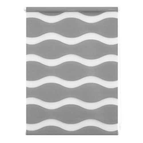4250434146430 - Doppelrollo ORIGINAL Duo Rollo Welle Klemmfix ohne Bohren Rollos Gr 220 cm stufenlos positionierbar 80 cm grau (grau weiß) Doppelrollos 4250434146430 - Doppelrollo ORIGINAL Duo Rollo Welle Klemmfix ohne Bohren Rollos Gr 220 cm stufenlos positionierbar 80 cm grau (grau weiß) Doppelrollos