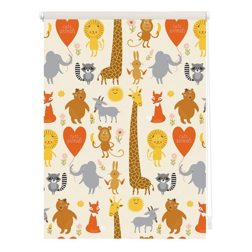 4250434125220 - Seitenzugrollo ORIGINAL Klemmfix Digital Cute Animals Rollos Gr 150 cm 90 cm gelb (gelb weiß) Kinder Kinderzimmer-Rollos bedruckt 4250434125220 - Seitenzugrollo ORIGINAL Klemmfix Digital Cute Animals Rollos Gr 150 cm 90 cm gelb (gelb weiß) Kinder Kinderzimmer-Rollos bedruckt