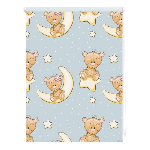 4250434124896 - Seitenzugrollo ORIGINAL Klemmfix Digital Bärchen Rollos Gr 150 cm 120 cm blau (blau weiß) Verdunkelungsrollos Rollo bedruckt 4250434124896 - Seitenzugrollo ORIGINAL Klemmfix Digital Bärchen Rollos Gr 150 cm 120 cm blau (blau weiß) Verdunkelungsrollos Rollo bedruckt