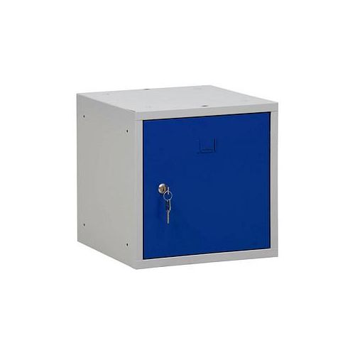 4260610840342 - Schließfachschrank 106998 Metall 1 Abteil mit 1 Fach abschließbar 38x38cm (BxH) blau 4260610840342 106998