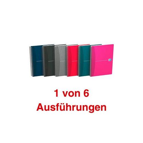 3020120022048 - Notizbuch 100102938 Office Essentials Spiralbuch farbig sortiert A5 kariert 90g 90 Blatt   180 Seiten 3020120022048 Oxford