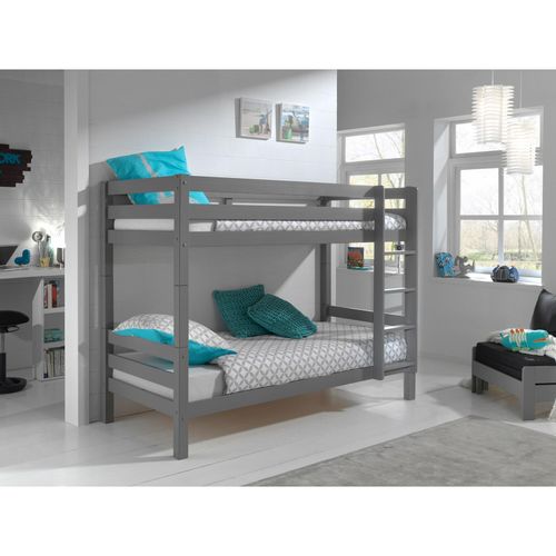 5420070234139 - VIPACK - Etagen-Hochbett Pino 160 cm Höhe Ausf Kiefer massiv grau lackiert